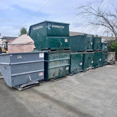 Self Dumping Material Handling Forklift Trash Dumpster Hoppers - 1/2 Yard up to 4 Yard Sizes