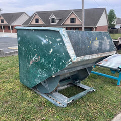 Self Dumping Material Handling Forklift Trash Dumpster Hoppers - 1/2 Yard up to 4 Yard Sizes