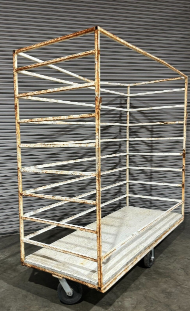 Heavy Metal Portable Carts  Indoor/Outdoor Good Working Wheels 7'x6'x32"