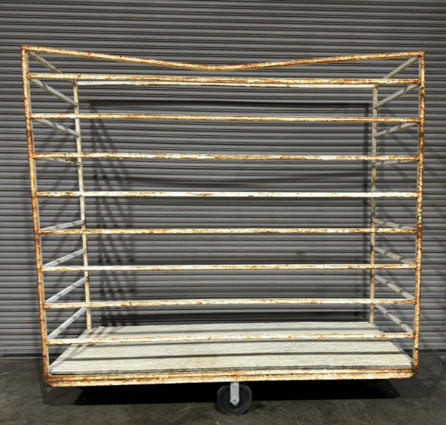 Heavy Metal Portable Carts  Indoor/Outdoor Good Working Wheels 7'x6'x32"