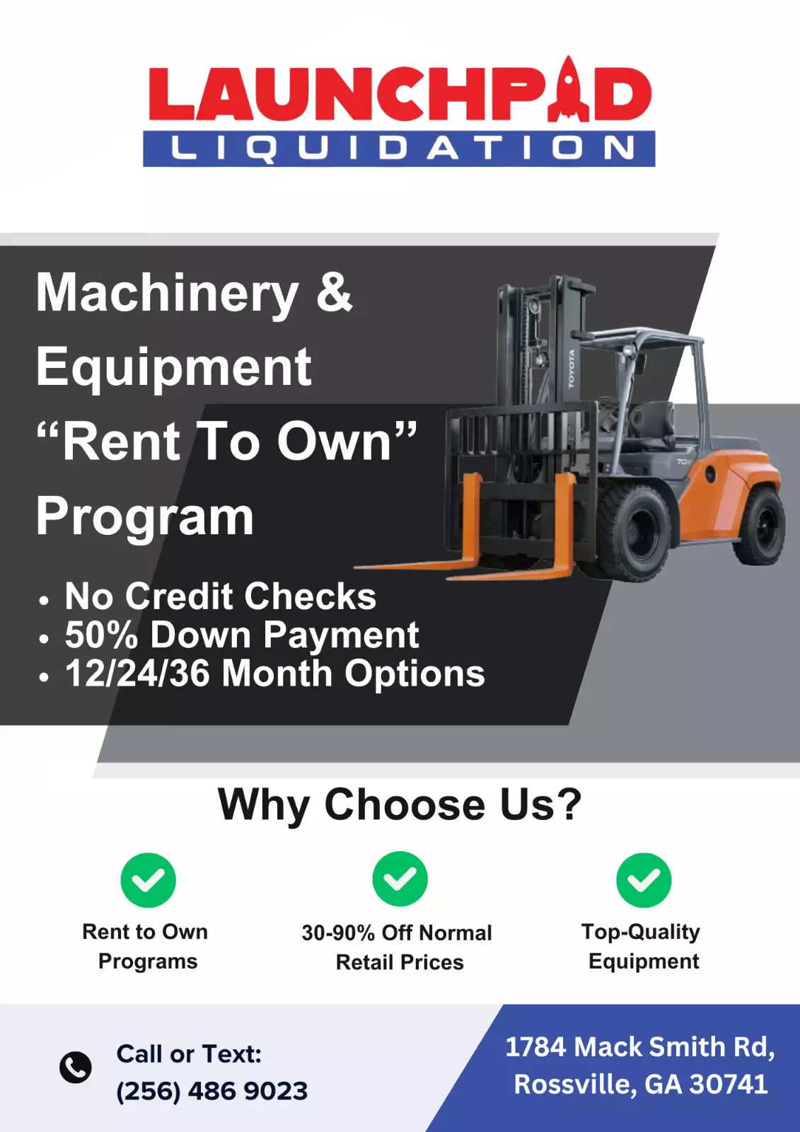 Self Dumping Material Handling Forklift Trash Dumpster Hoppers - 1/2 Yard up to 4 Yard Sizes
